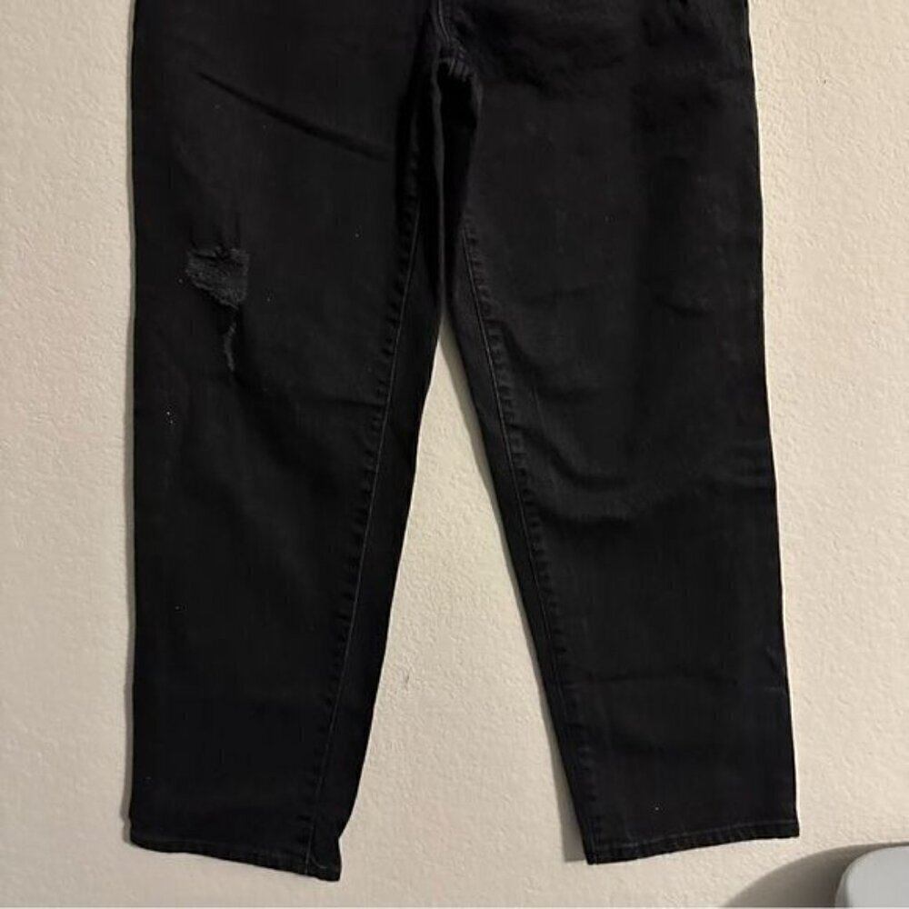 Women's High-Rise Vintage Straight Jeans Universal Thread Black 24 - Picture 5 of 14